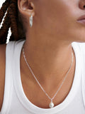 Monica Vinader sterling silver paperclip chain necklace, UK version