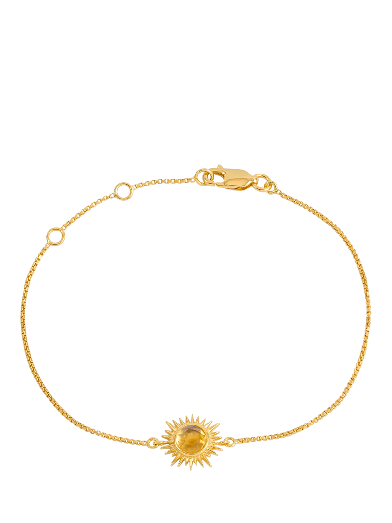 Rachel Jackson London citrine sunshine bracelet gold - British product
