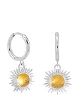 John Lewis Rachel Jackson London Citrine Huggie Hoop Earrings- Buy online at McGrocer