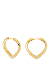 John Lewis Rachel Jackson London Mini Imagine White Sapphire Hoop Earrings- Buy online at McGrocer
