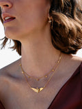 Rachel Jackson London dreamcatcher bird choker necklace gold, imported from the UK