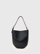 John Lewis AllSaints Luna Leather Hobo Shoulder Bag Black- Buy online at McGrocer