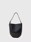AllSaints Luna leather hobo bag in black - British product