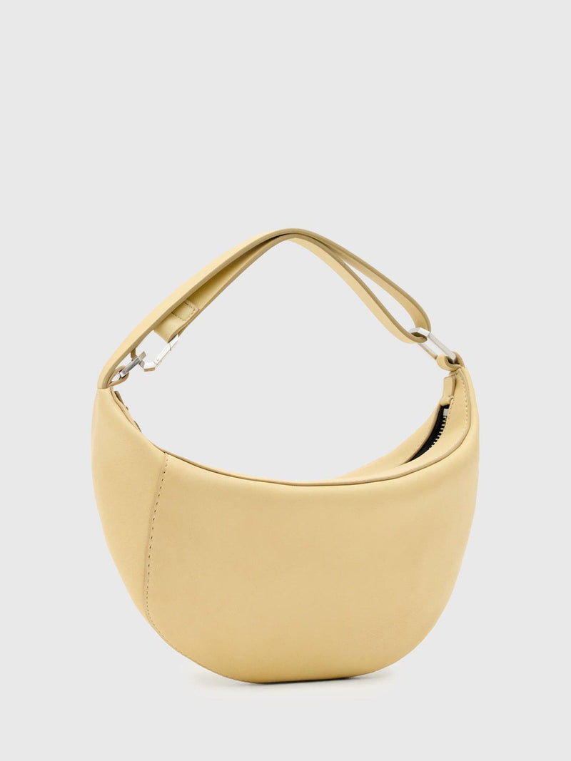 AllSaints Luna micro leather bag yellow mid - British product
