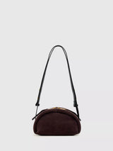 John Lewis AllSaints Rosalie Arc Suede Crossbody Bag, Red- Buy online at McGrocer