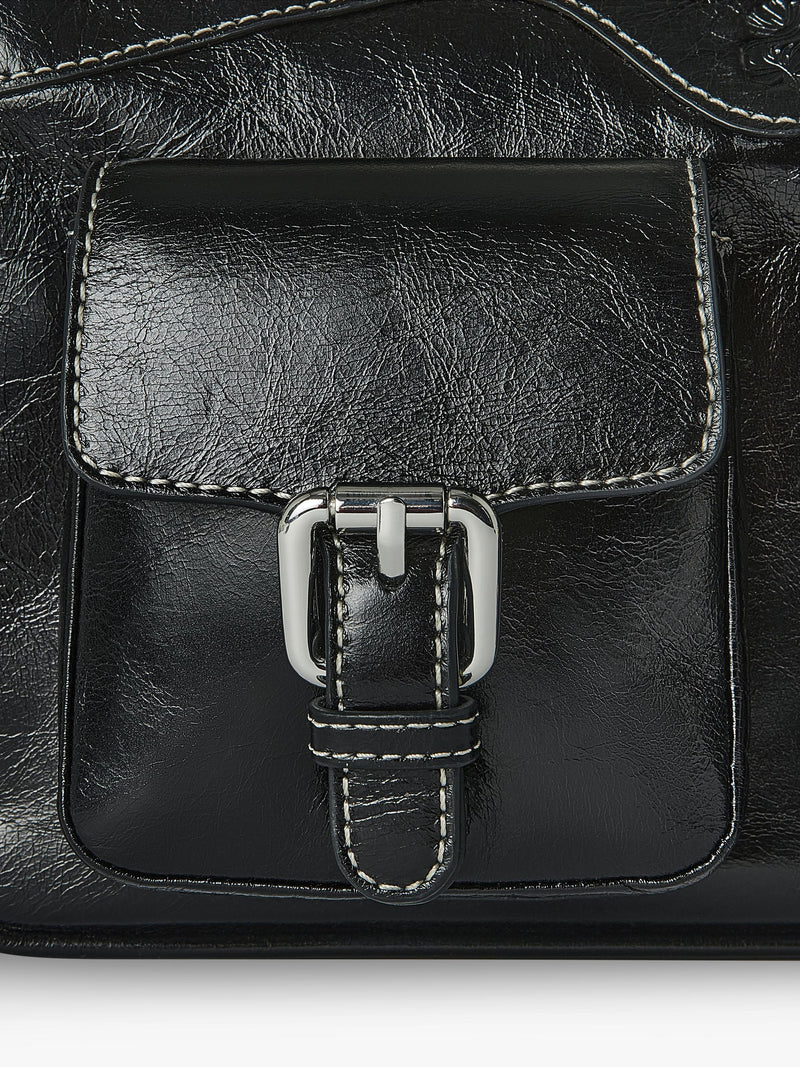OSPREY LONDON Cali leather shoulder bag, imported from the UK