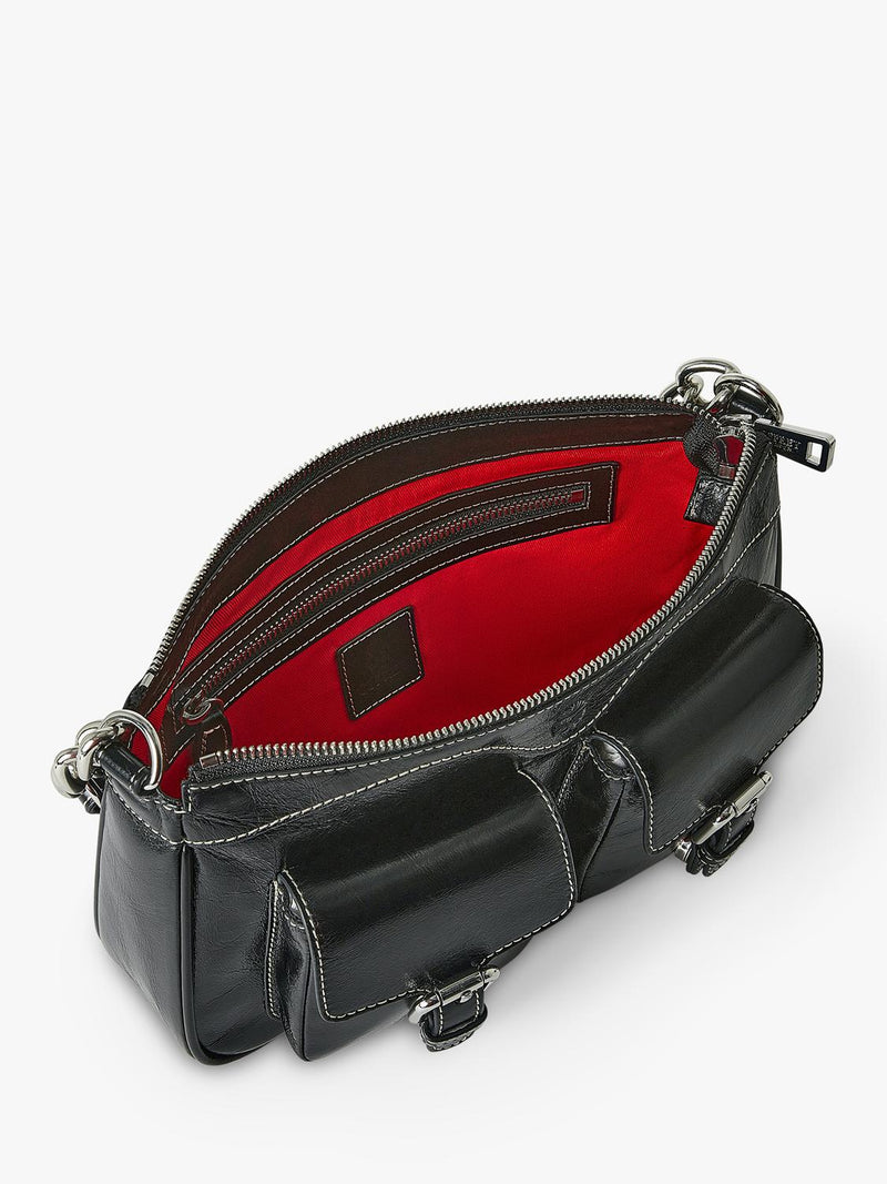 OSPREY LONDON Cali leather shoulder bag, imported from the UK