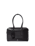 OSPREY LONDON High Flyer leather shoulder bag in black - British product