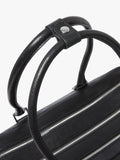 OSPREY LONDON High Flyer leather shoulder bag in black - British product