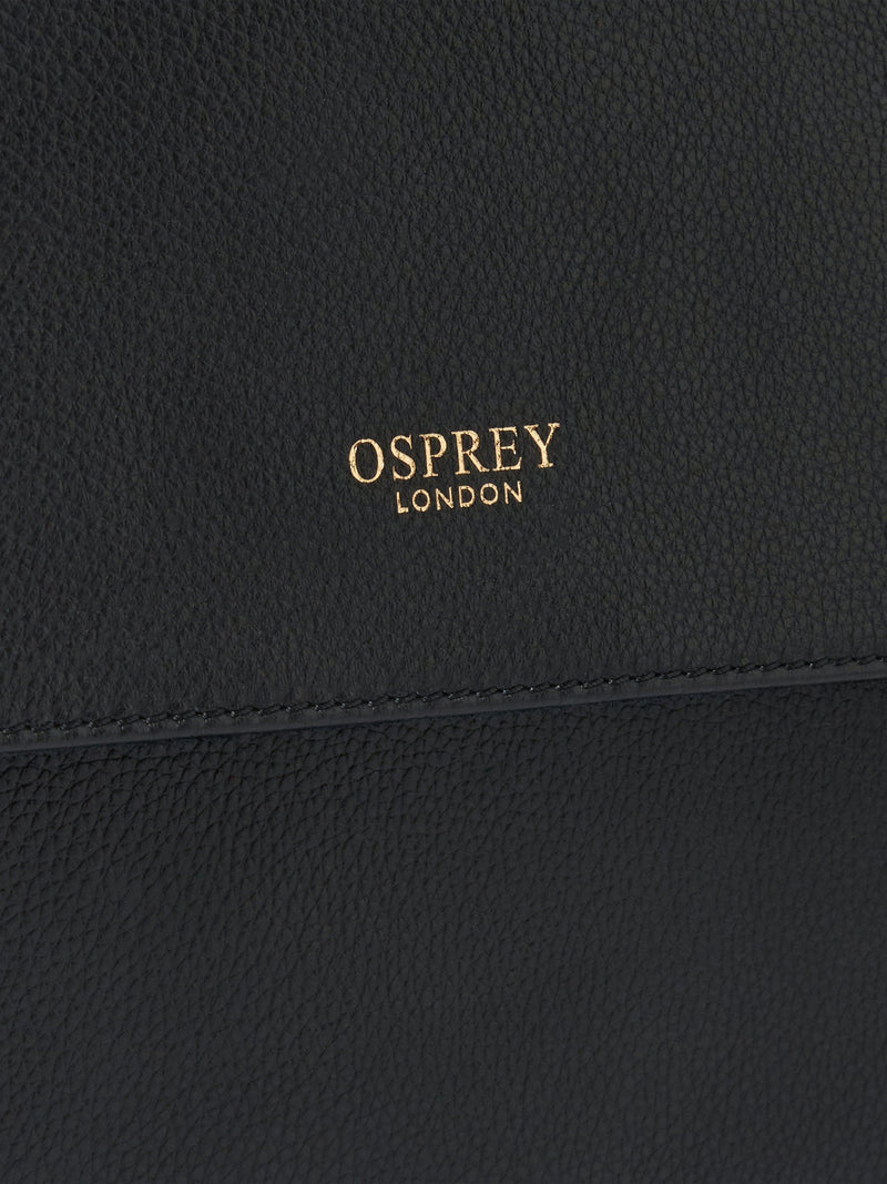 OSPREY LONDON Runner crossbody bag in leather, UK version