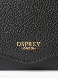 OSPREY LONDON Core Medium Leather Zip Matinee Purse - British product
