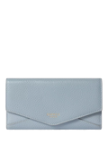 OSPREY LONDON Core Medium Leather Zip Matinee Purse, Ice