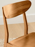 West Elm Classic Café Dining Chair in Acorn finish - British product