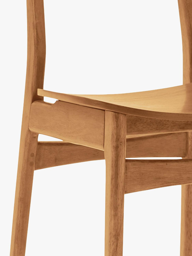 West Elm Classic Café Dining Chair in Acorn finish - British product