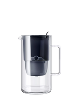 John Lewis Aquaphor Glass Water Filter Jug, Black, 2.5L- Buy online at McGrocer
