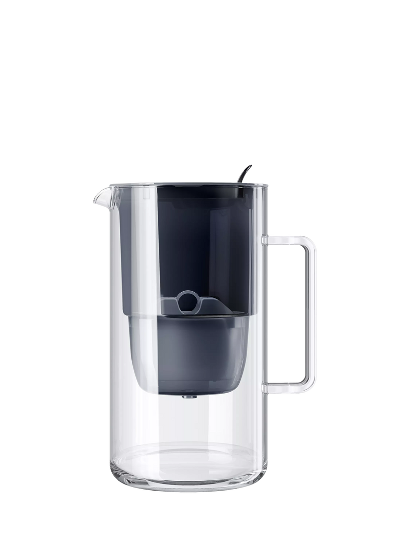 Aquaphor glass water filter jug black 2.5L, imported from the UK