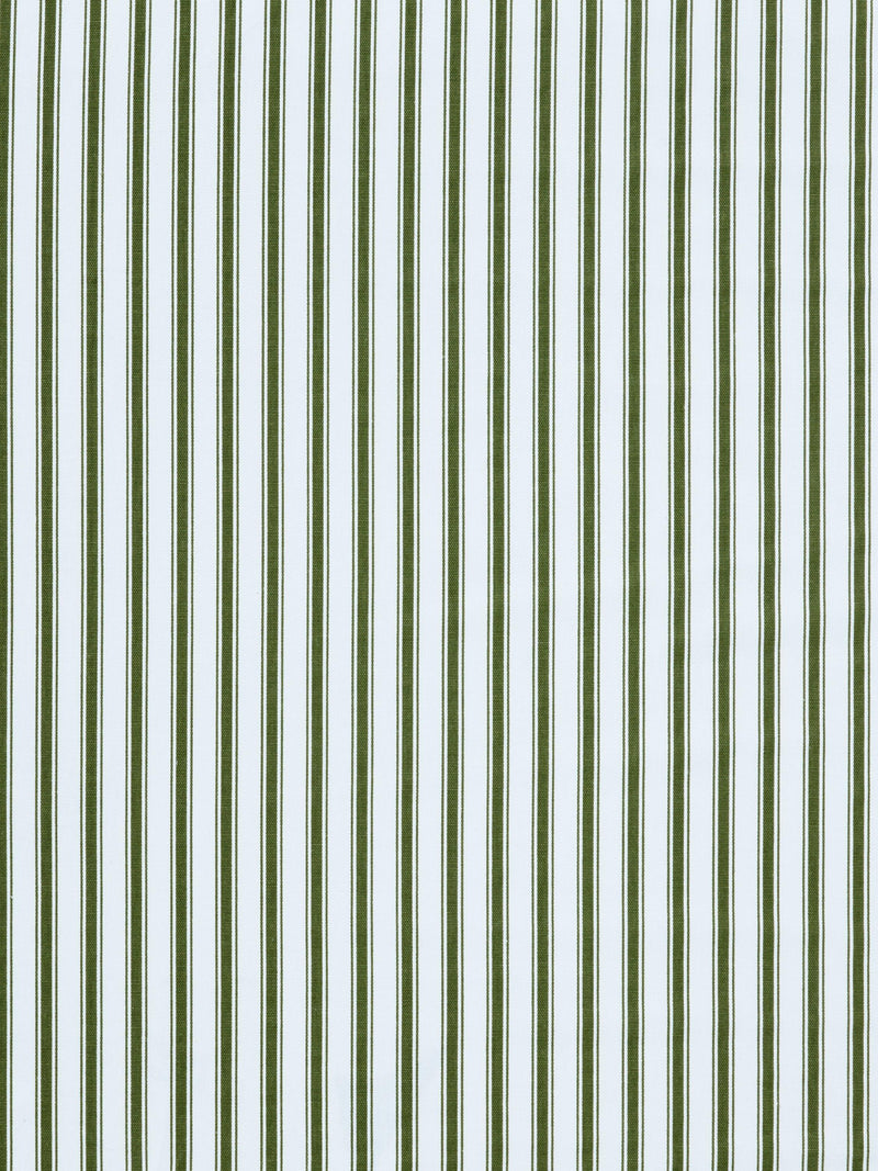 John Lewis ticking stripe oilcloth fabric avocado, imported from the UK