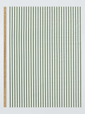 John Lewis ticking stripe oilcloth fabric avocado, imported from the UK