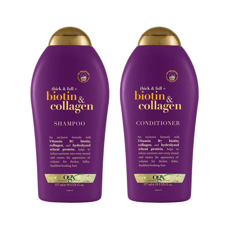 OGX Biotin & Collagen haircare set 2x577ml, imported from the UK