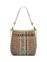 John Lewis Radley The Camden Raffia Check Shoulder Bag- Buy online at McGrocer