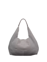 John Lewis Radley The Maudie Suede Shoulder Bag, Steel- Buy online at McGrocer