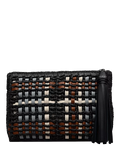 Radley Camden raffia pouch black, imported from the UK
