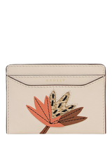 John Lewis Radley Picton Place Leather and Raffia Card Holder Salt- Buy online at McGrocer