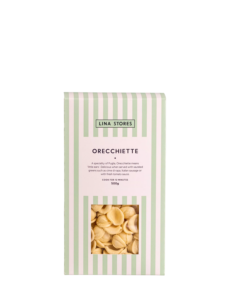 Lina Stores dried pasta Orecchiette 500g, imported from the UK