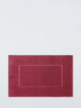 John Lewis John Lewis Egyptian Cotton Bath Mat Cranberry 80 x 50 cm- Buy online at McGrocer