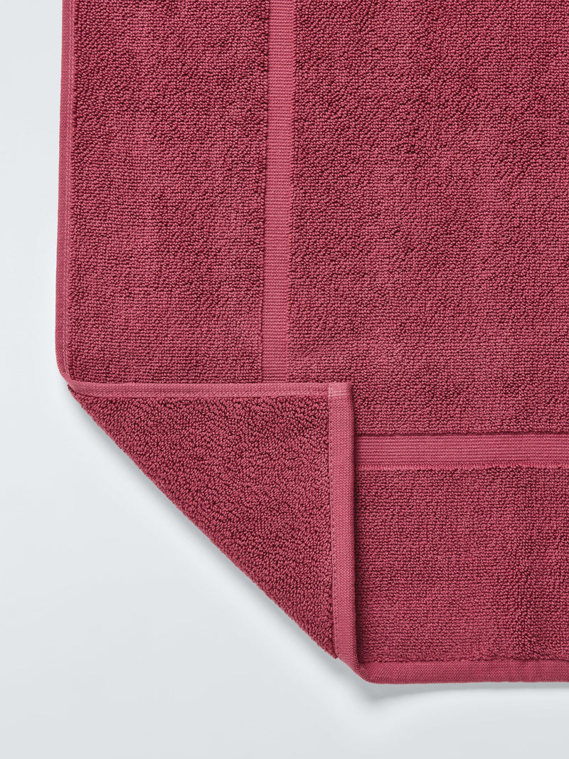 John Lewis Egyptian cotton bath mat cranberry 80x50cm, UK version