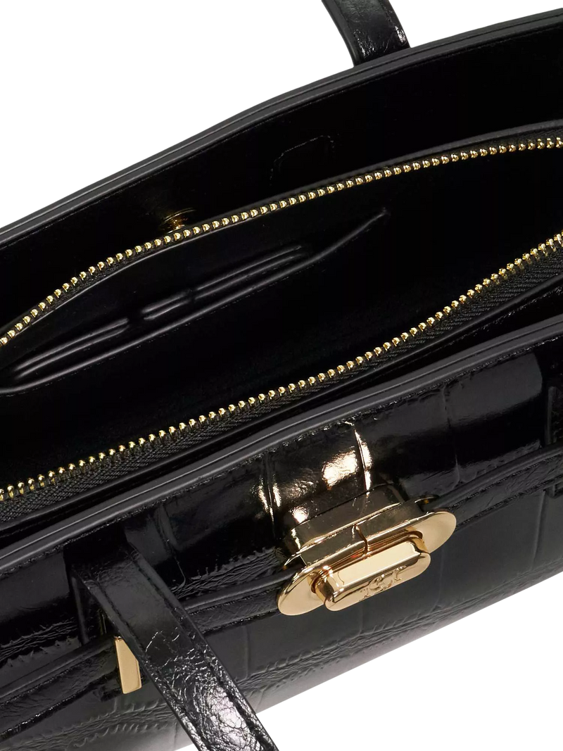 Dune London Depend tote handbag black, UK version
