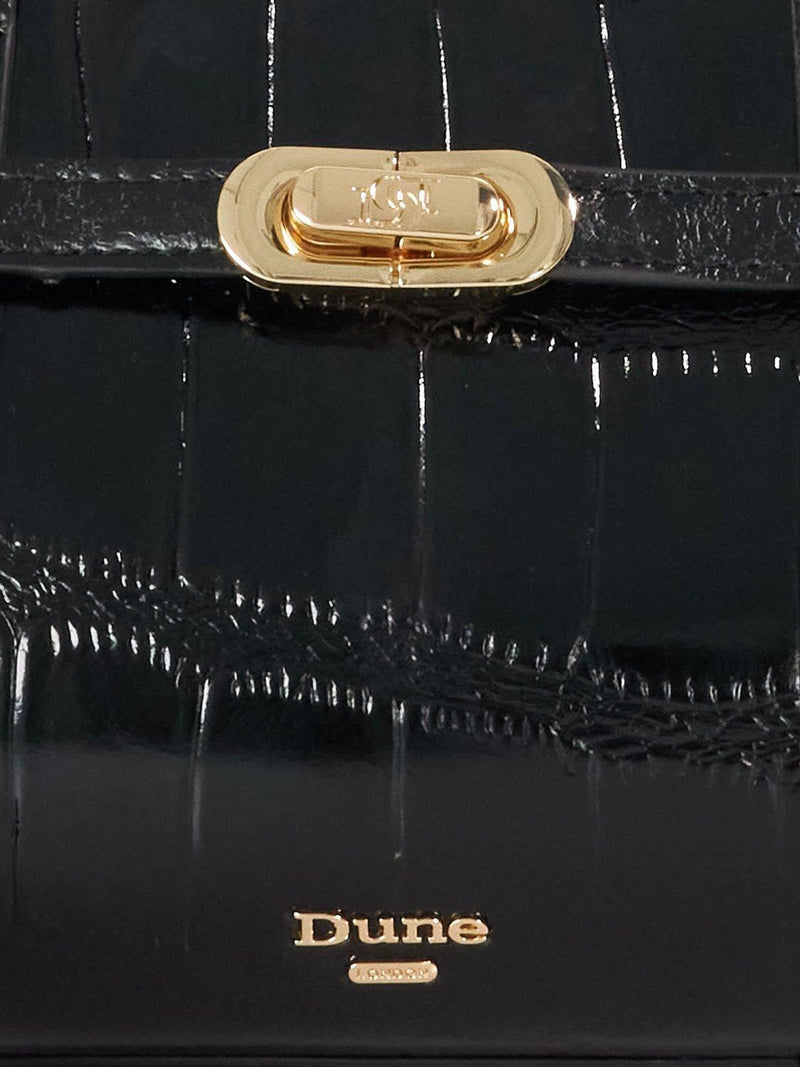 Dune London Depend tote handbag black, UK version