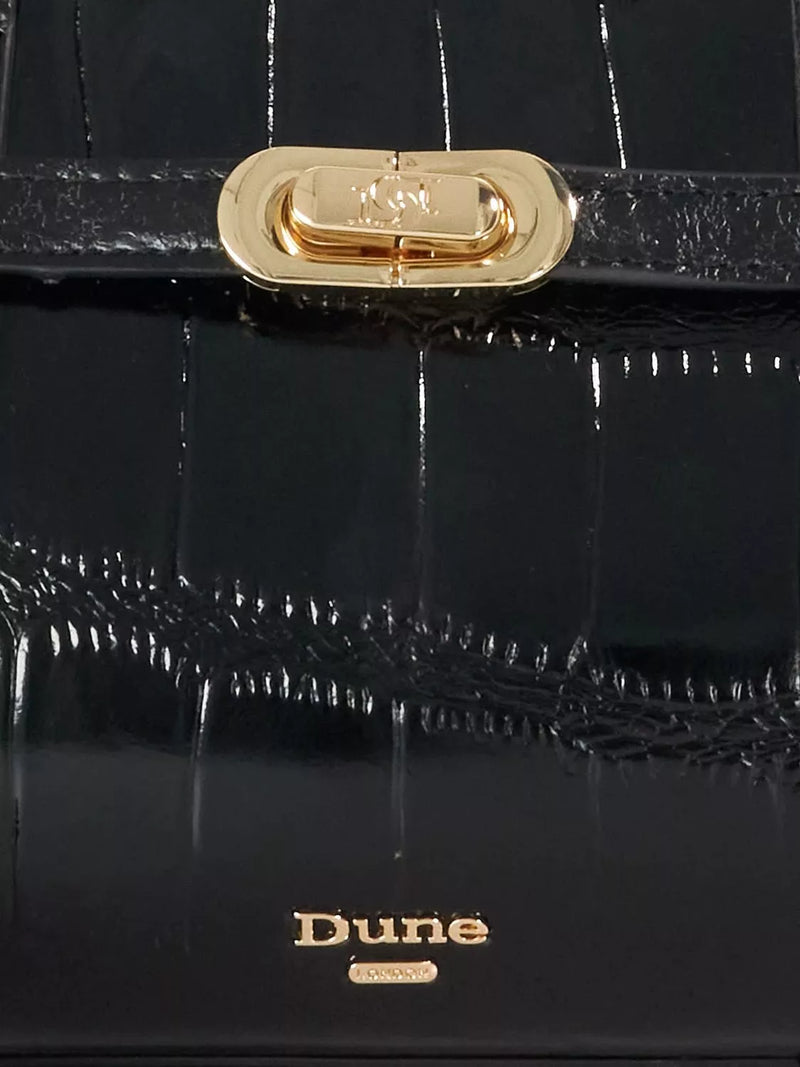 Dune London Depend tote handbag black, UK version