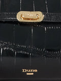 Dune London Depend tote handbag black, UK version