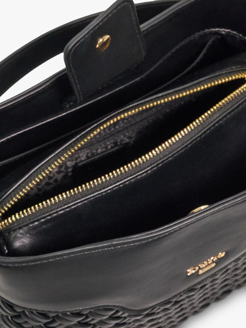 Dune London Dinidelphine shoulder bag with woven detail (British brand)