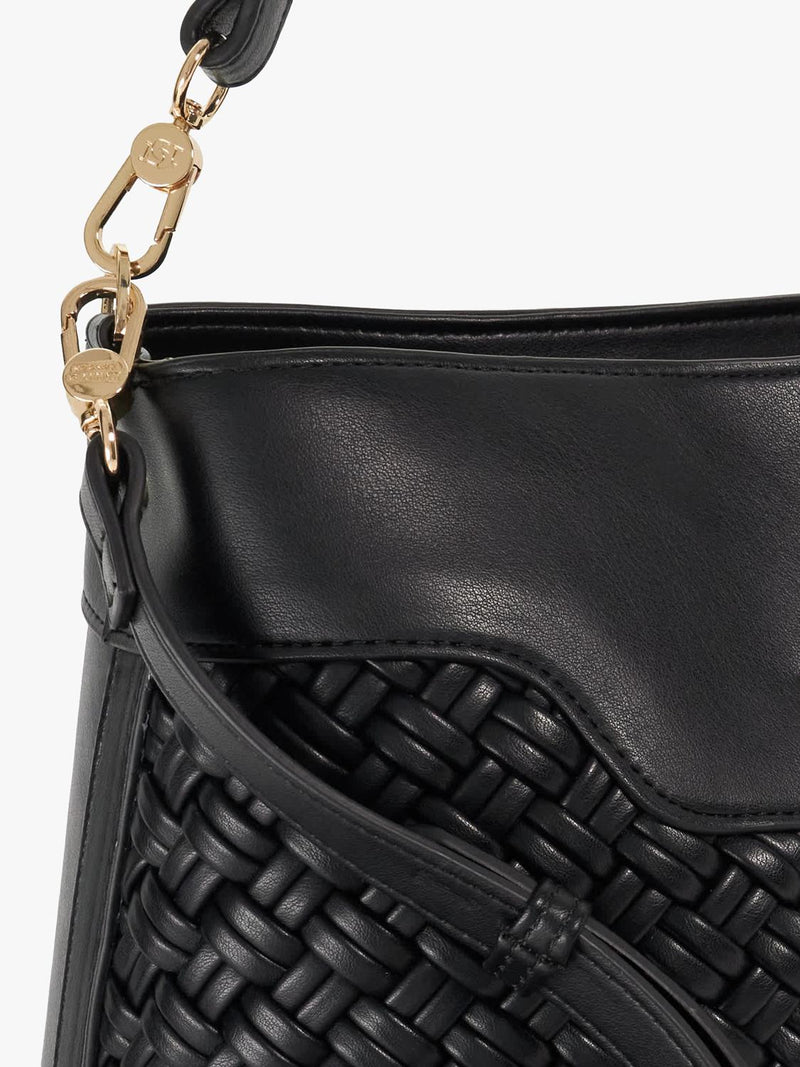 Dune London Dinidelphine shoulder bag with woven detail (British brand)