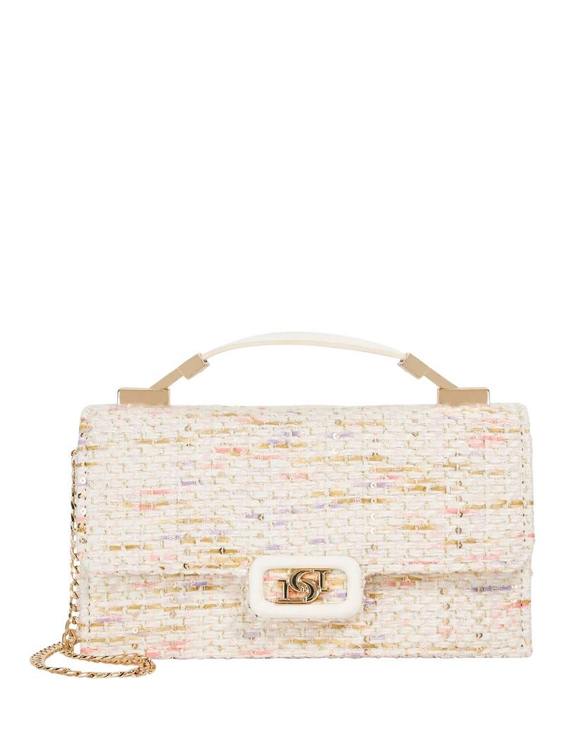 Dune London Skilled fabric grab bag blush, imported from the UK