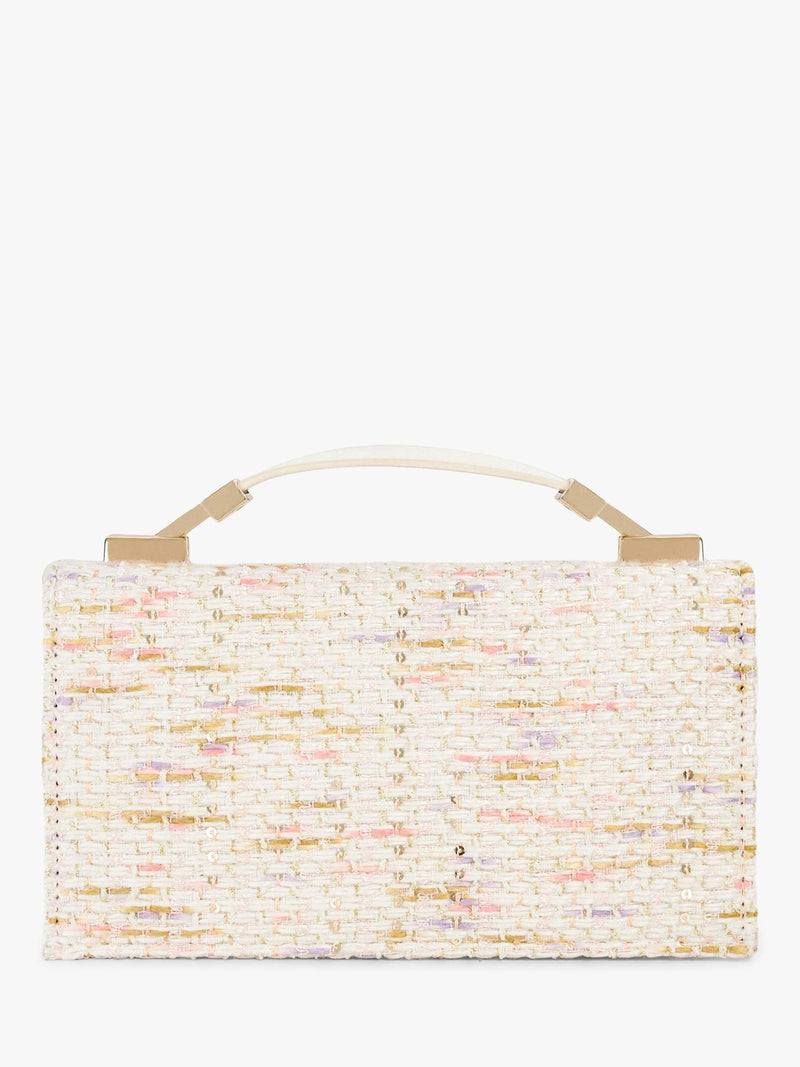 Dune London Skilled fabric grab bag blush, imported from the UK