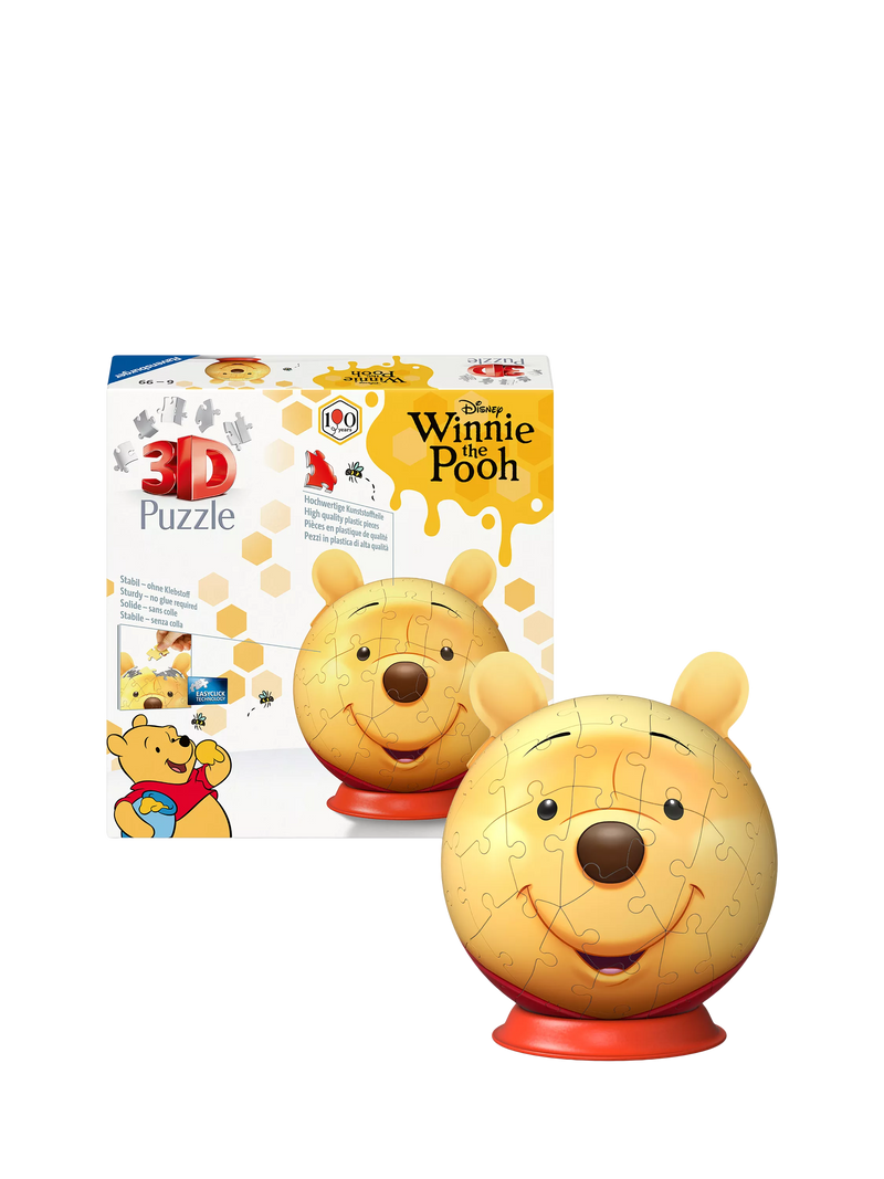 Winnie the Pooh Ravensburger 3D puzzle ball nightlight 77 piece, UK version