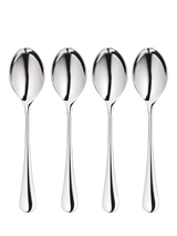 John Lewis Robert Welch Radford Bright Stainless Steel Dessert Spoons, Set of 4- Buy online at McGrocer
