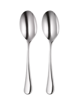 John Lewis Robert Welch Radford Bright Stainless Steel Serving Spoons, Set of 2- Buy online at McGrocer