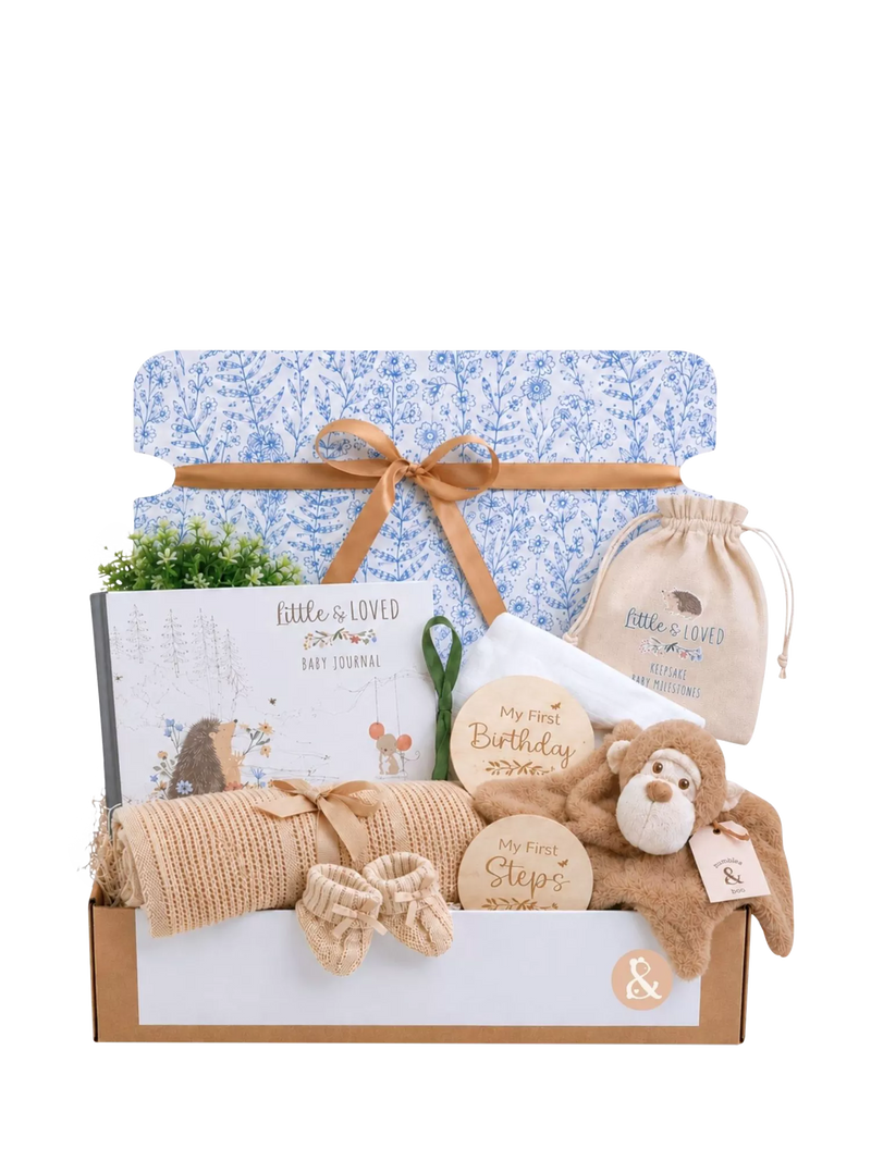 Bumbles & Boo Cheeky Monkey baby gift box, UK version