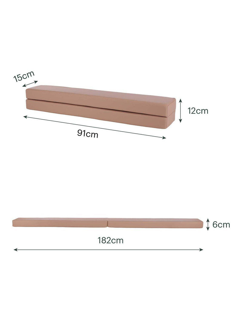 CuddleCo soft play balance beam Tuscany 182cm, imported from the UK