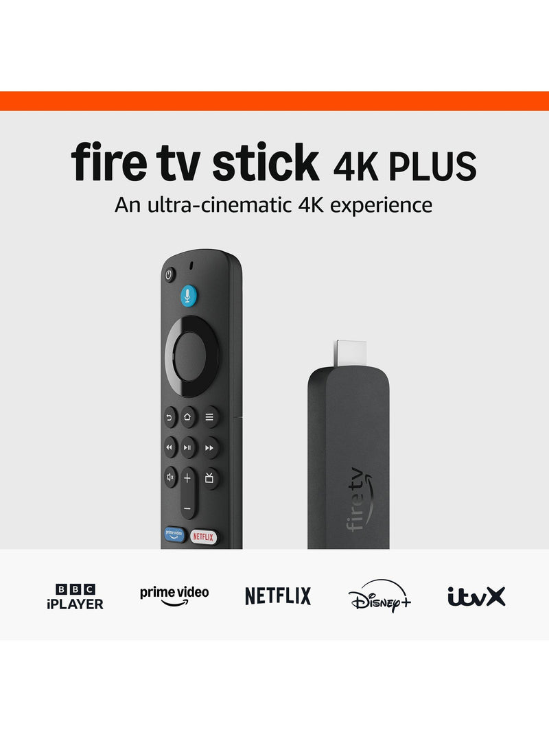 Amazon Fire TV Stick 4K Plus streaming device, UK version