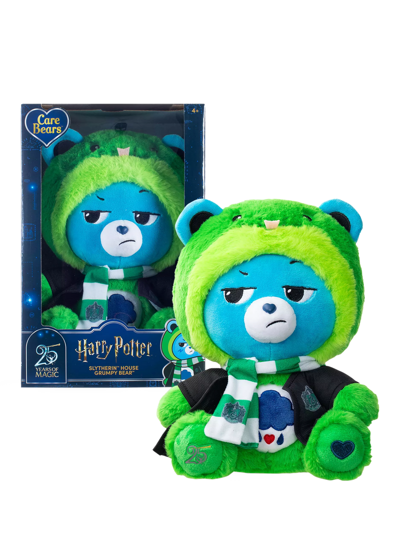 Care Bears Slytherin Grumpy Bear plush, imported from the UK