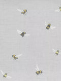 Voyage Busy Bees cream furnishing fabric with bumblebee pattern (British brand)
