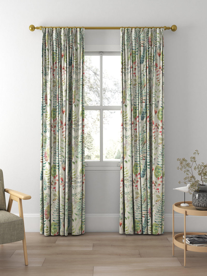 Voyage Kenton curtain fabric Pomegranate Silver 100x140cm, UK version