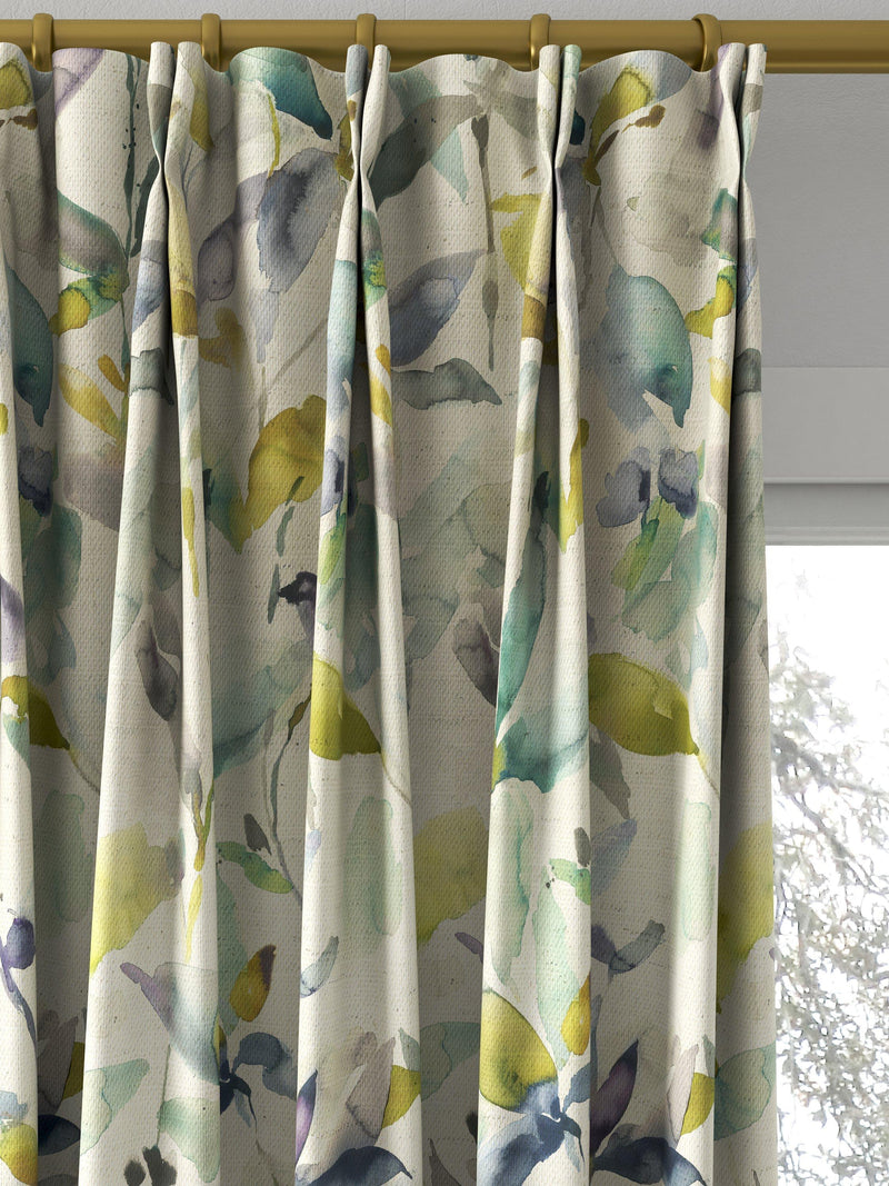 Voyage lemon floral curtains 100cm drop (British brand)