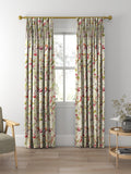 Voyage Naura Poppy Natural curtains made to measure - British product