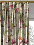 Voyage Naura Poppy Natural curtains made to measure - British product